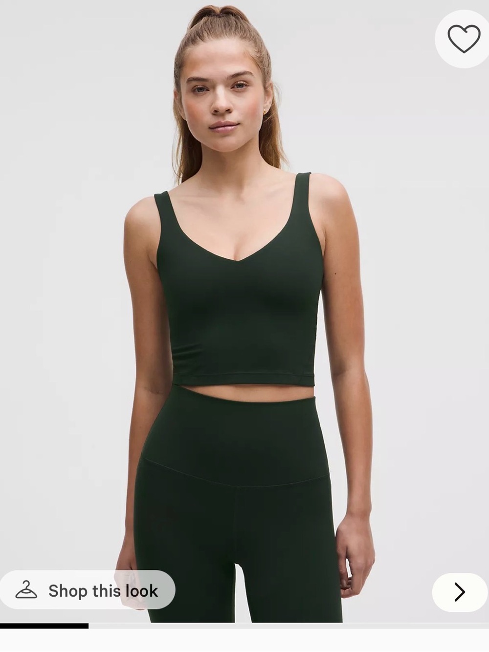 Lululemon Align Tank Top Dark Green